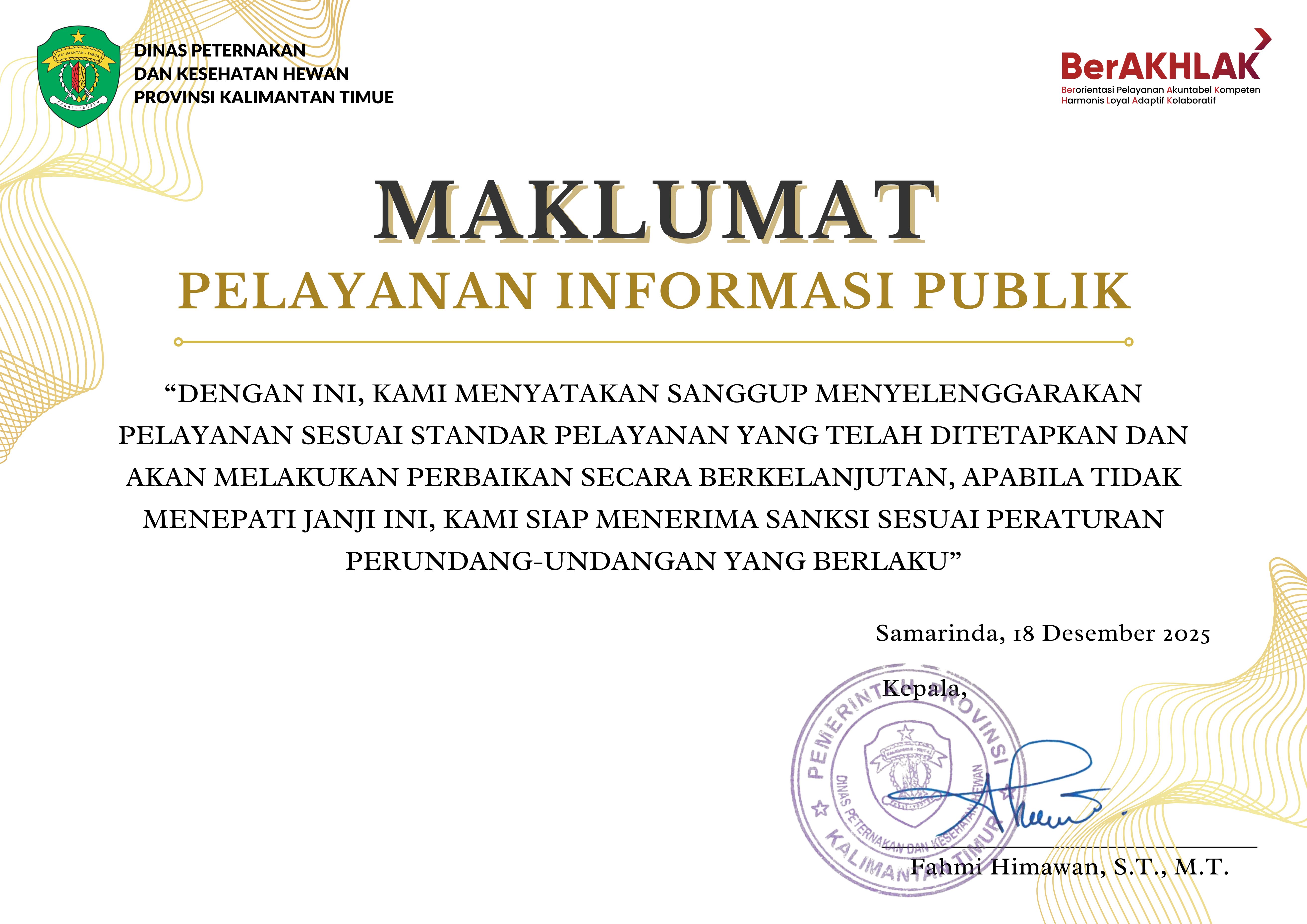 Maklumat Pelayanan