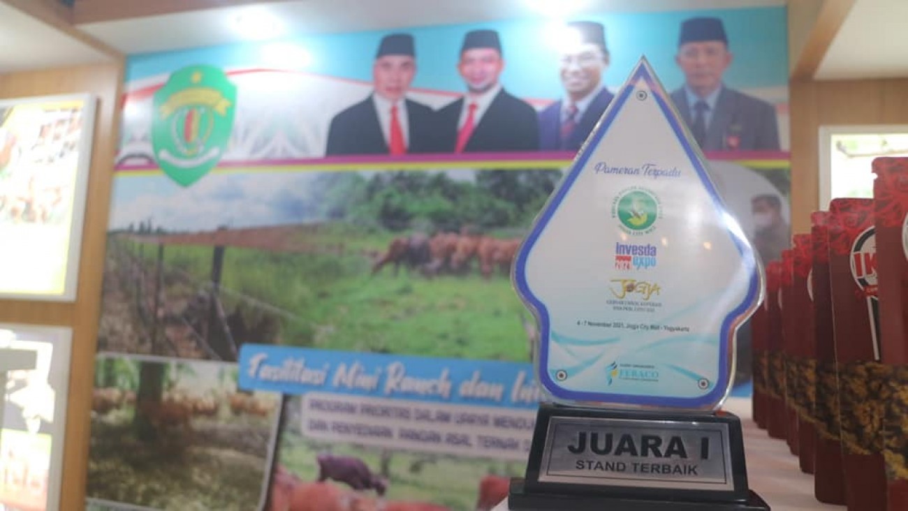 Dinas PKH Kaltim Raih Juara I Stand Terbaik Pameran Pangan Nusantara 2021