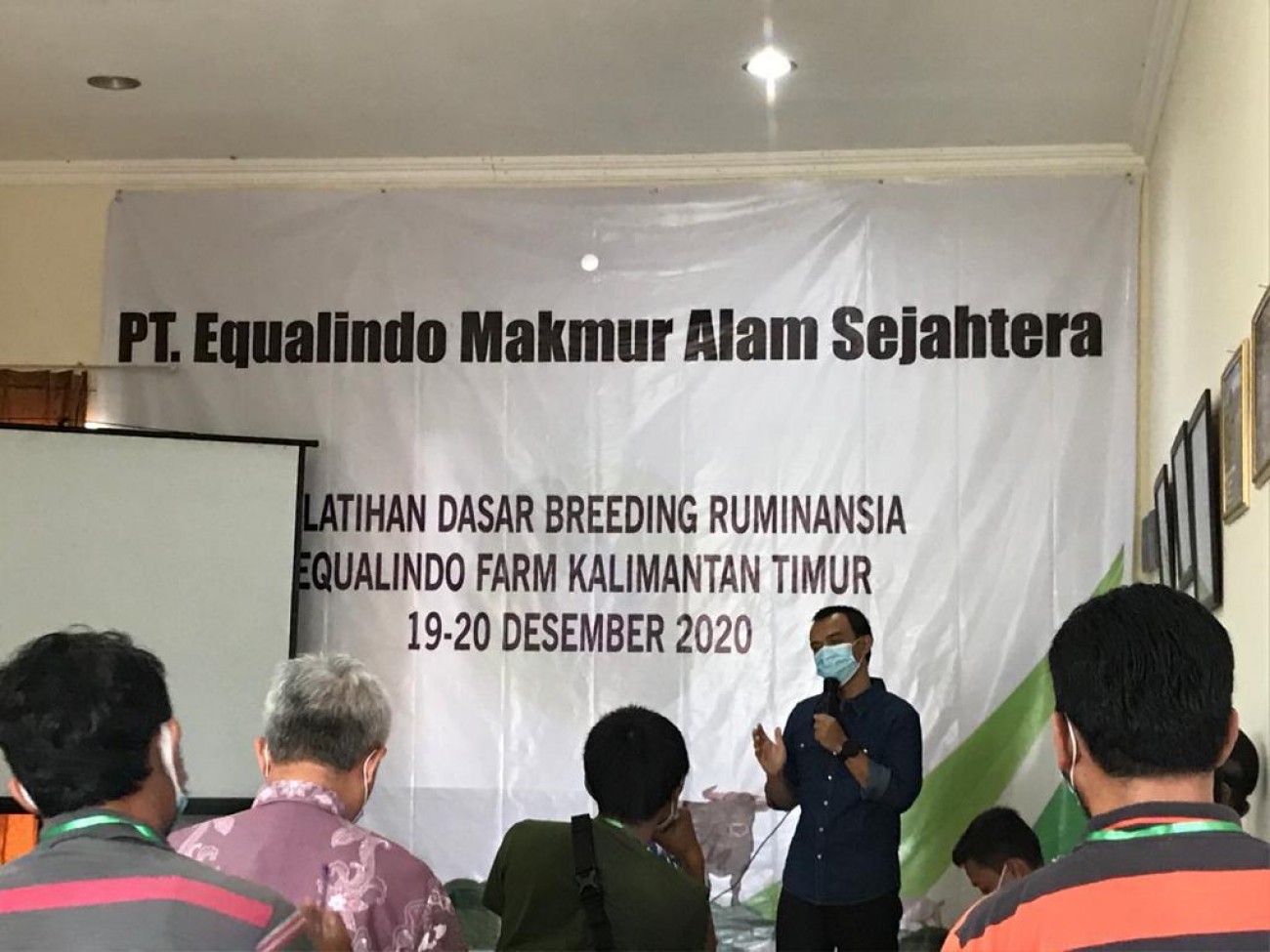 Pelatihan Dasar Breeding Ruminansia PT. Equalindo Makmur Alam Sejahtera Kalimantan Timur.