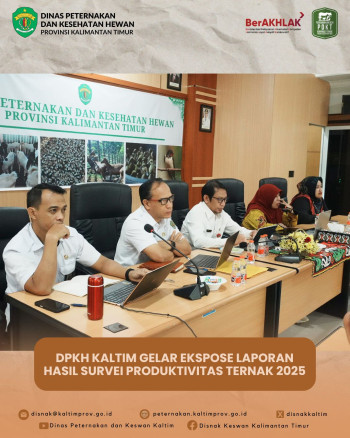 DPKH Kaltim Gelar Ekspose Laporan Hasil Survei Produktivitas Ternak 2025