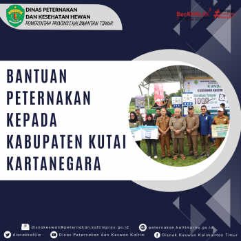 Bantuan Peternakan Kepada Kabupaten Kutai Kartanegara