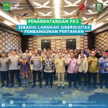 Penandatanganan PKS Sebagai Langkah Sinergitas Pembangunan Pertanian