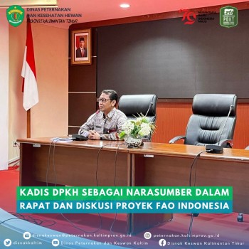 Kadis DPKH Sebagai Narasumber Dalam Rapat dan Diskusi Proyek FAO Indonesia