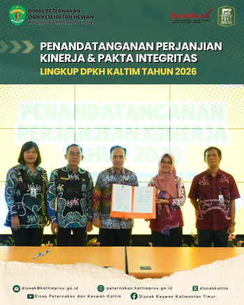 DPKH Kaltim Laksanakan Penandatanganan Perjanjian Kinerja dan Pakta Integritas WBK dan WBBM Tahun 2026