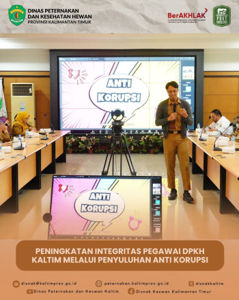 Peningkatan Integritas Pegawai DPKH Kaltim Melalui Penyuluhan Anti Korupsi