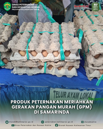 Produk Peternakan Meriahkan Gerakan Pangan Murah di Samarinda