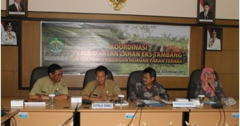 Rapat Koordinasi Pemanfaatan Lahan Pasca Tambang Untuk Penanaman Hijauan Pakan Ternak