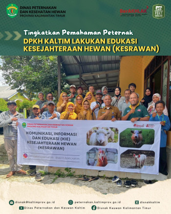 Tingkatkan Pemahaman Peternak, DPKH Kaltim Lakukan Edukasi Kesejahteraan Hewan (Kesrawan)