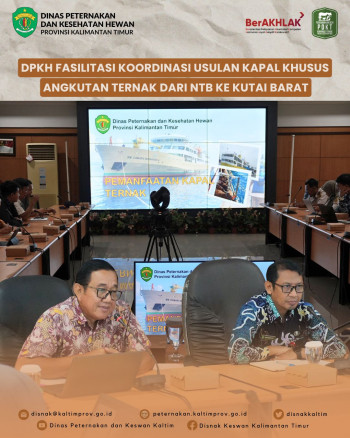 DPKH Fasilitasi Koordinasi Usulan Kapal Khusus Angkutan Ternak dari NTB ke Kutai Barat