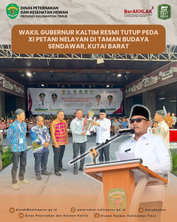 Wakil Gubernur Kaltim Resmi Tutup PEDA XI Petani Nelayan di Taman Budaya Sendawar, Kutai Barat