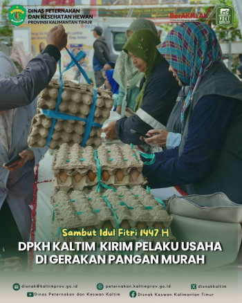 Sambut Idul Fitri 1447 H DPKH Kaltim Kirim Pelaku Usaha di Gerakan Pangan Murah