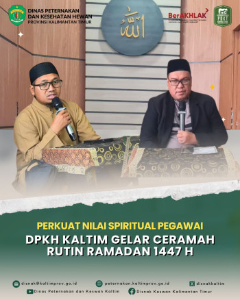 Perkuat Nilai Spiritual Pegawai, DPKH Kaltim Gelar Ceramah Rutin Ramadan 1447 H