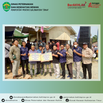Dinas Peternakan dan Kesehatan Hewan (DPKH) Provinsi Kalimantan Timur mendampingi Kunjungan Kerja Gubernur Kaltim ke Kab. Penajam Paser Utara.