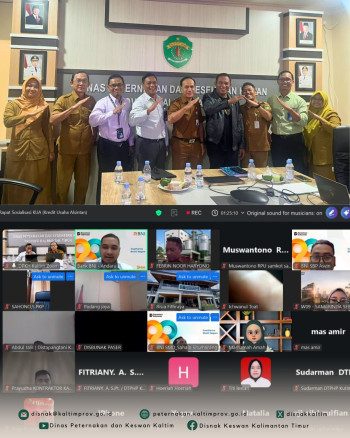DPKH Kaltim dan BNI Bahas Peluang Kredit Usaha bagi Pelaku Peternakan