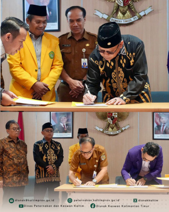 DPKH Tandatangani Komitmen Bersama Pendirian Prodi Kedokteran Hewan dan Prodi Profesi Dokter Hewan di Unmul