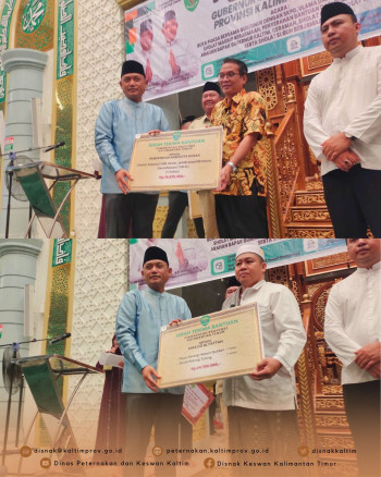 Penyerahan Bantuan Peternakan di Kutai Barat Dalam Rangka Safari Ramadan Pemprov Kaltim 1446 Hijriah