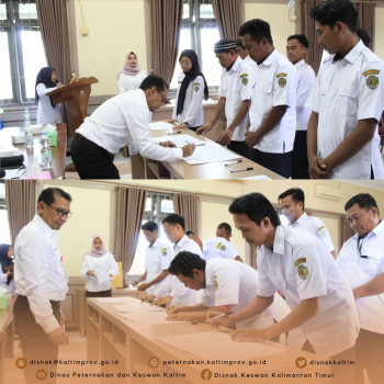 Tandatangan Kontrak PPBASN Serta Penghargaan Budaya Kerja UPTD PTHPT dan Check Point DPKH