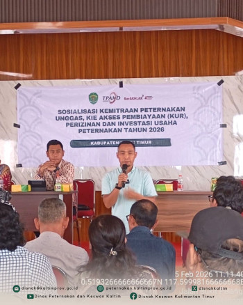 Dukung Pengembangan Usaha Peternakan, DPKH Kaltim Gelar Sosialisasi Perizinan, Pembiayaan, dan Investasi