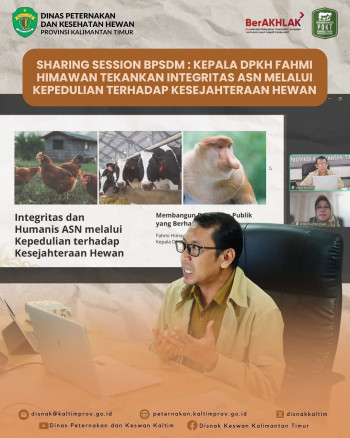 Sharing Session BPSDM : Kepala DPKH Fahmi Himawan Tekankan Integritas ASN Melalui Kepedulian Terhadap Kesejahteraan Hewan