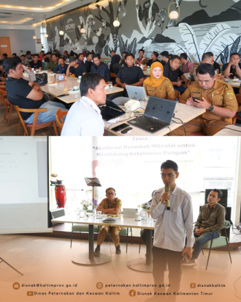 DPKH Kaltim Gelar Sharing Session Peternak Milenial Dorong Akselerasi Ketahanan Pangan