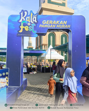 Jaga Stabilitas Harga Jelang Iduladha, DPKH Kaltim Ikut Gerakan Pangan Murah di KalaFest 2026