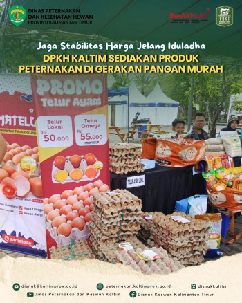 Jaga Stabilitas Harga Jelang Iduladha, DPKH Kaltim Ikut Gerakan Pangan Murah di KalaFest 2026