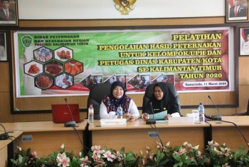 Pelatihan Pengolahan Hasil Peternakan Untuk Kelompok/UPH dan Petugas Dinas Kabupaten/Kota Se-Kalimantan Timur Tahun 2020
