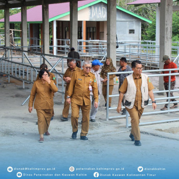 Kunjungan Kerja Pj. Gubernur Kaltim Lokasi Pembangunan  Eduwisata Peternakan & Kandang Infasi UPTD PTHPT