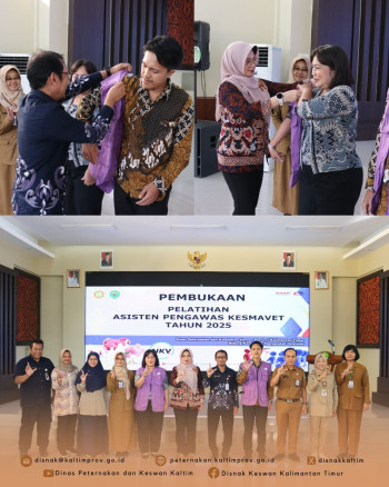 DPKH Gelar Pelatihan Asisten Pengawas Kesmavet 2025 di Samarinda