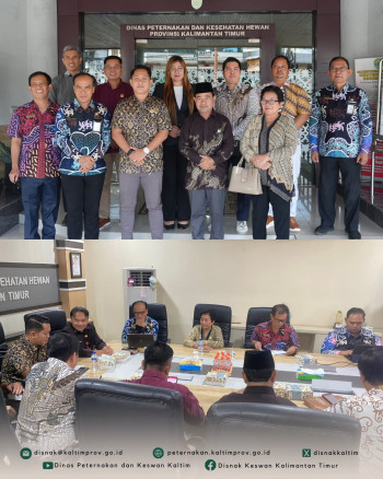 DPKH Kaltim Terima Kunjungan Kerja DPRD Mahakam Ulu untuk Penguatan Sektor Peternakan