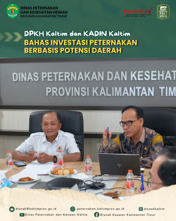 DPKH Kaltim dan KADIN Kaltim Bahas Investasi Peternakan Berbasis Potensi Daerah