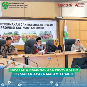 Rapat MTQ Nasional XXX Prov. Kaltim Persiapan Acara Malam Ta'Aruf