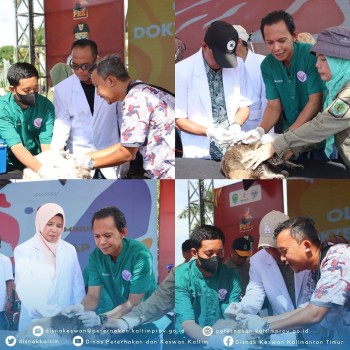 Gerakan Gemar Makan Telur, Daging, dan Minum Susu & Simbolisasi Vaksinasi Rabies Gratis