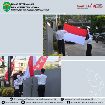 Upacara Bendera Peringatan Hari Ulang Tahun Ke-78 Republik Indonesia di Kantor DPKH Prov. Kaltim