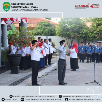 Upacara Bendera Peringatan Hari Ulang Tahun Ke-78 Republik Indonesia di Kantor DPKH Prov. Kaltim