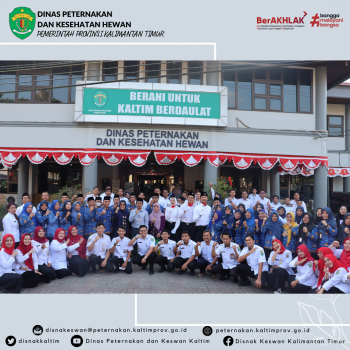 Upacara Bendera Peringatan Hari Ulang Tahun Ke-78 Republik Indonesia di Kantor DPKH Prov. Kaltim