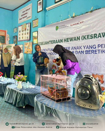 DPKH Kaltim Edukasi Siswa SD tentang Kesejahteraan Hewan