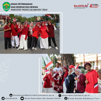 DPKH Prov. Kaltim Menyelenggarakan Jalan Santai Dalam Rangka Memeriahkan HUT Ke 78 Republik Indonesia.