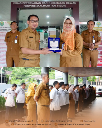 DPKH Kaltim Raih Penghargaan Terbaik 2 Pengawasan Obat Hewan Daerah Terbanyak