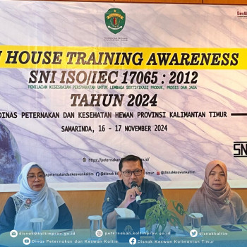 In House Training SNI ISO/IEC 17065:2012 Sertifikasi Produk, Proses & Layanan Produk Asal Ternak