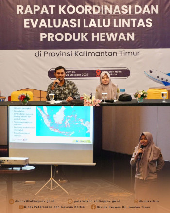DPKH Kaltim Gelar Rapat Koordinasi dan Evaluasi Lalu Lintas Produk Hewan di Samarinda