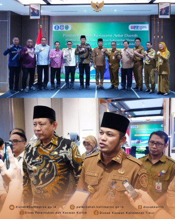 Pemprov Kaltim dan Pemprov Gorontalo Tanda TanganI Kerja Sama Pengembangan Sektor Peternakan dan Kesehatan Hewan