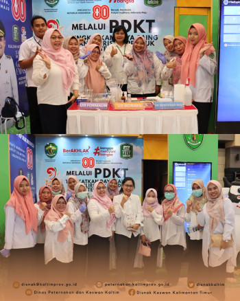 DPKH Lakukan Demo Pengujian dan Pelayanan Gratis Uji Sampel Pangan Asal Hewan (PAH) di Kaltim Expo Tahun 2025