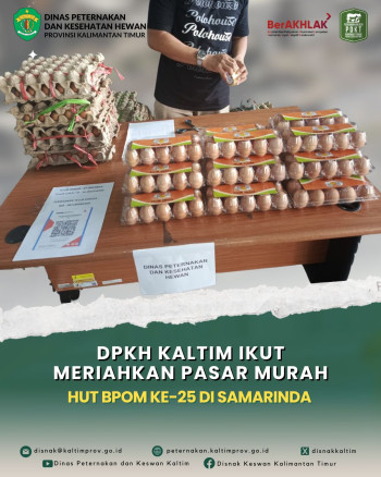 DPKH Kaltim Ikut Meriahkan Pasar Murah HUT BPOM ke-25