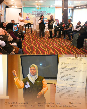 BIMTEK Kader Siaga Zoonosis, DPKH Kaltim Bentuk Tim Pengendalian Zoonosis di Masyarakat