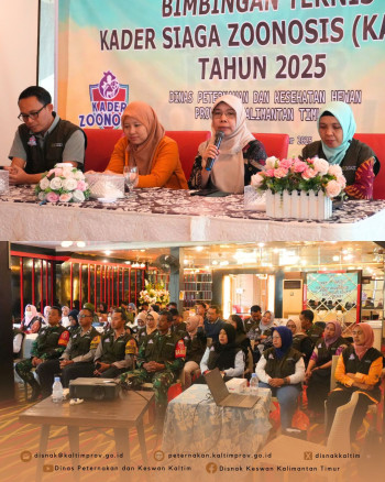 BIMTEK Kader Siaga Zoonosis, DPKH Kaltim Bentuk Tim Pengendalian Zoonosis di Masyarakat