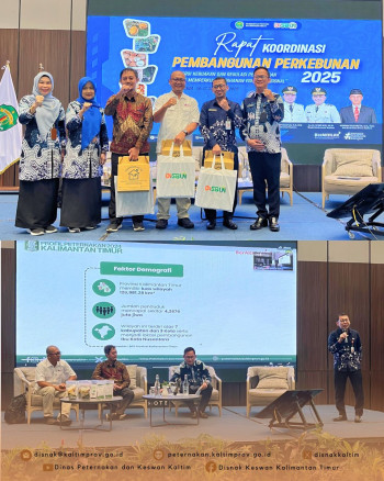 Kepala DPKH Kaltim Paparkan Strategi Integrasi Sapi–Sawit di Rakor Perkebunan 2025